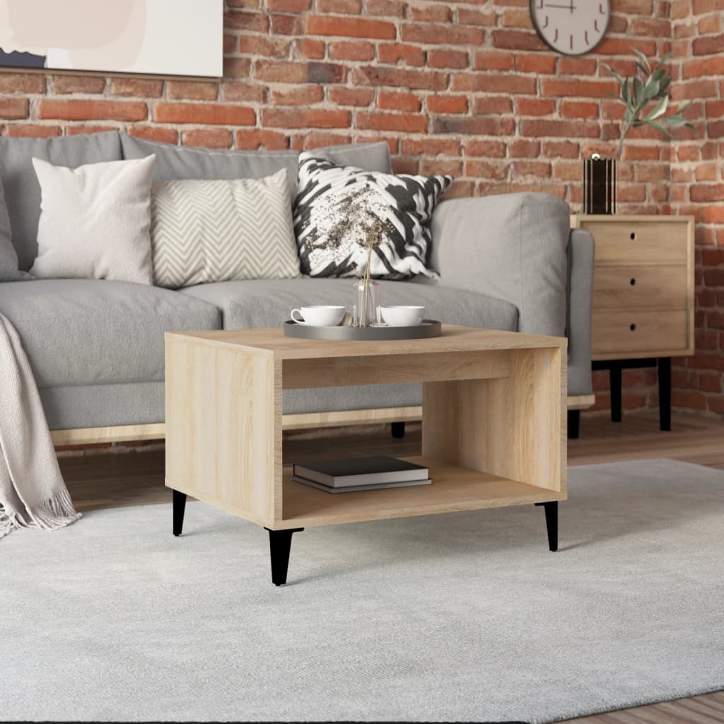 Berkfield Coffee Table Sonoma Oak 60x50x40 cm Engineered Wood