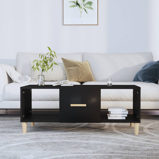 Berkfield Coffee Table Black 102x50x40 cm Engineered Wood