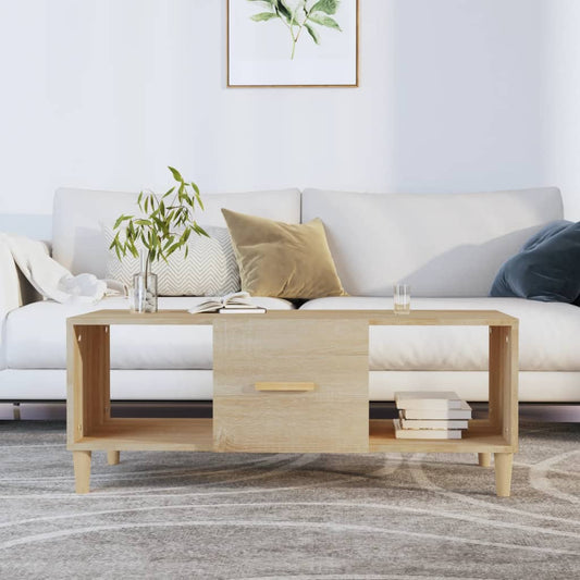 Berkfield Coffee Table Sonoma Oak 102x50x40 cm Engineered Wood
