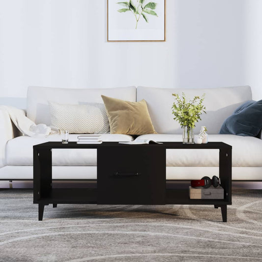 Berkfield Coffee Table Black 102x50x40 cm Engineered Wood