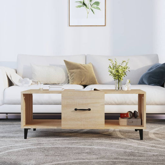 Berkfield Coffee Table Sonoma Oak 102x50x40 cm Engineered Wood