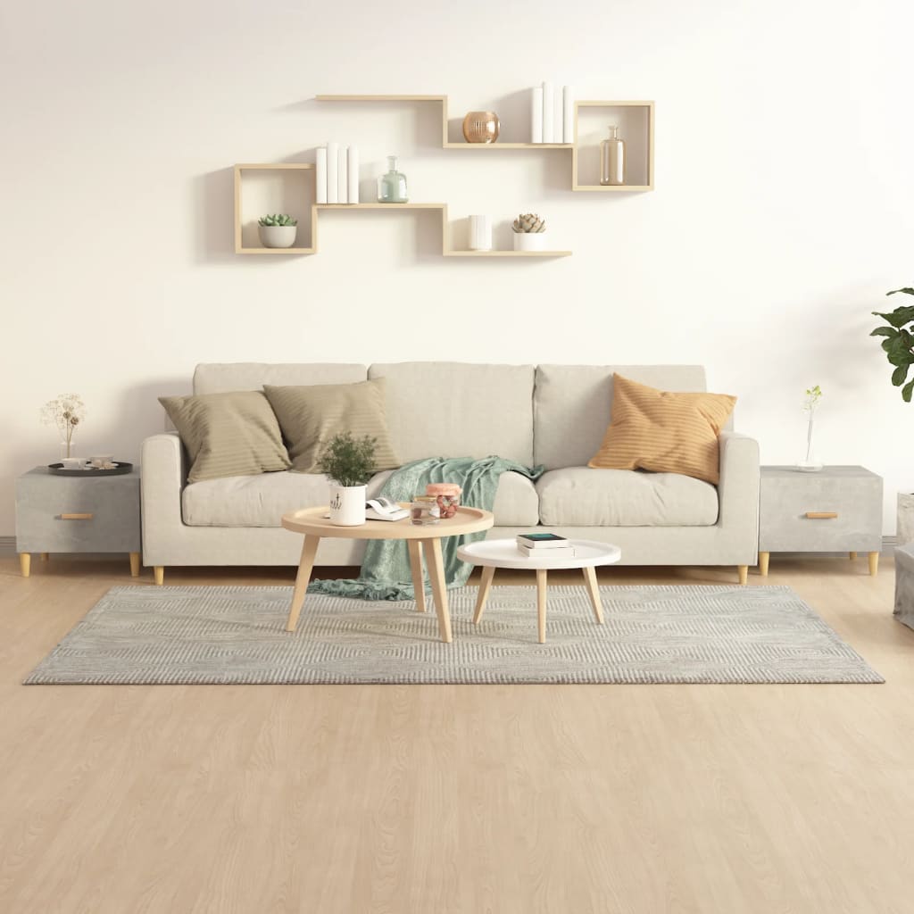 Berkfield Coffee Tables 2 pcs Concrete Grey 50x50x40 cm Engineered Wood