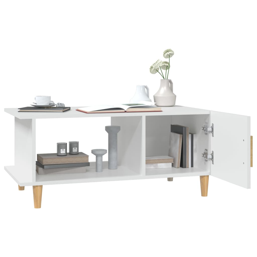 Berkfield Coffee Table White 90x50x40 cm Engineered Wood