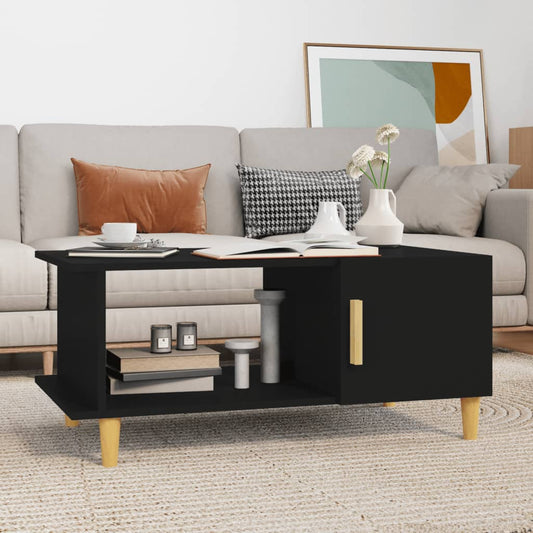 Berkfield Coffee Table Black 90x50x40 cm Engineered Wood