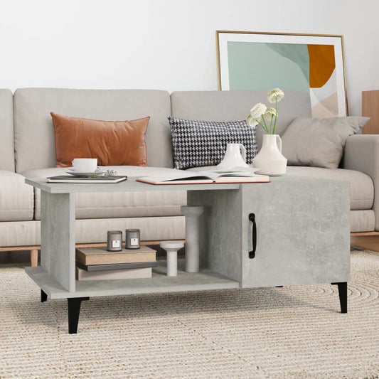 Berkfield Coffee Table Concrete Grey 90x50x40 cm Engineered Wood