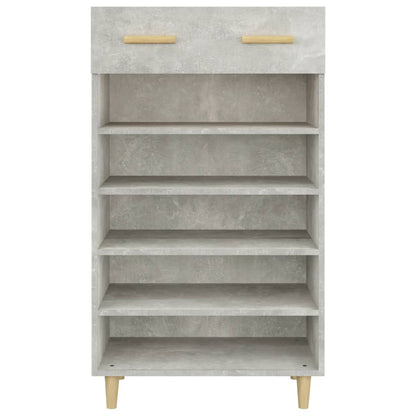 Berkfield Shoe Cabinet Concrete Grey 60x35x105 cm Engineered Wood