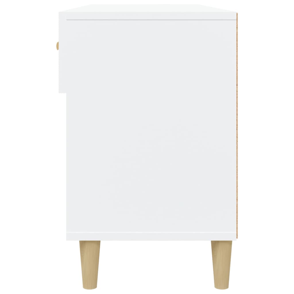 Berkfield Shoe Cabinet White 102x35x55 cm Engineered Wood