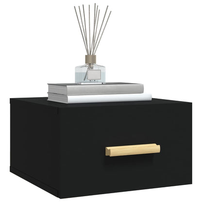 Berkfield Wall-mounted Bedside Cabinets 2 pcs Black 35x35x20 cm
