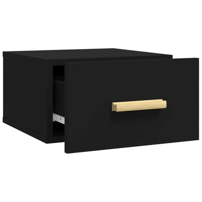 Berkfield Wall-mounted Bedside Cabinets 2 pcs Black 35x35x20 cm