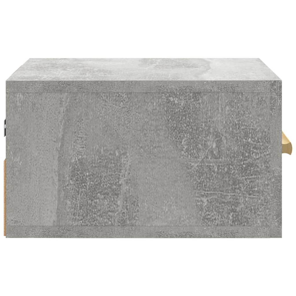 Berkfield Wall-mounted Bedside Cabinet Concrete Grey 35x35x20 cm