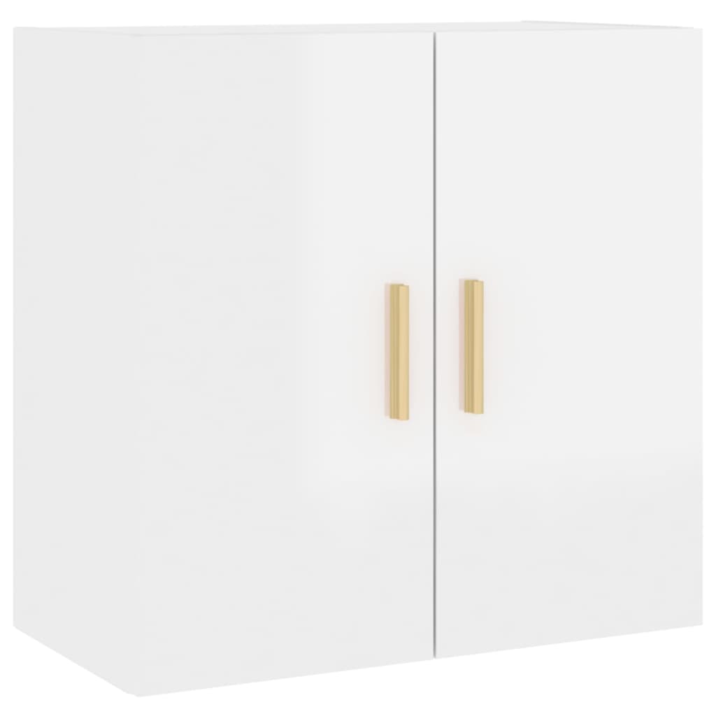Berkfield Wall Cabinet High Gloss White 60x30x60 cm Engineered Wood