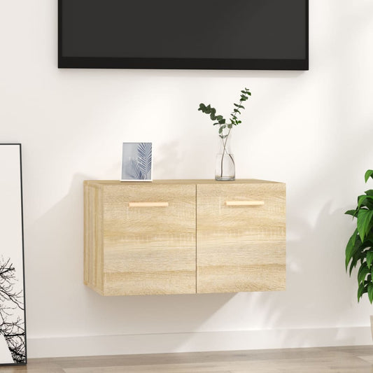 Berkfield Wall Cabinet Sonoma Oak 60x36.5x35 cm Engineered Wood