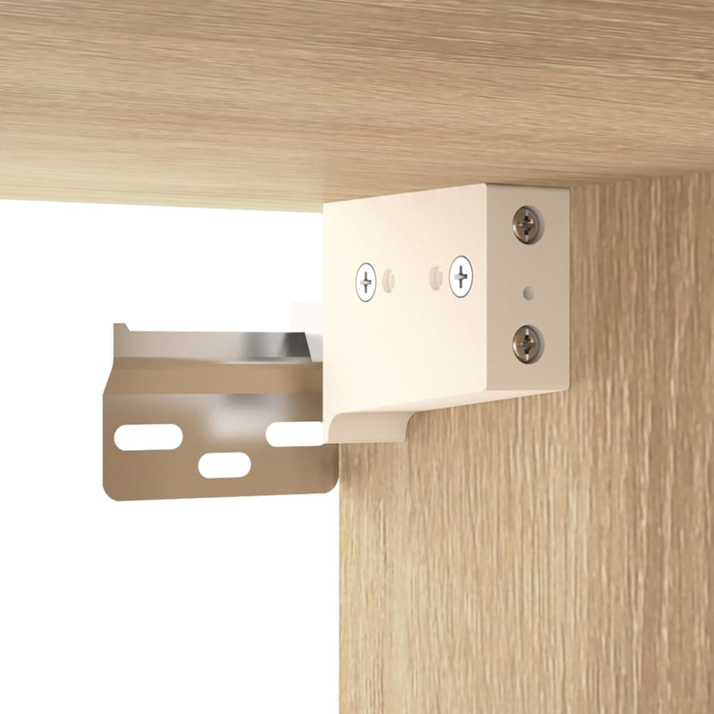 Berkfield Wall Cabinet Sonoma Oak 60x36.5x35 cm Engineered Wood