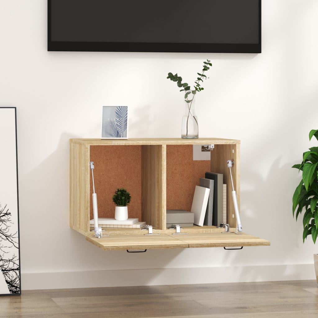 Berkfield Wall Cabinet Sonoma Oak 60x36.5x35 cm Engineered Wood