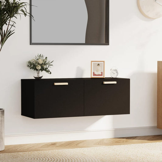 Berkfield Wall Cabinet Black 100x36.5x35 cm Engineered Wood