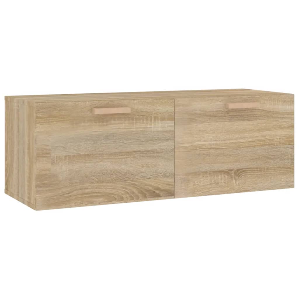 Berkfield Wall Cabinet Sonoma Oak 100x36.5x35 cm Engineered Wood