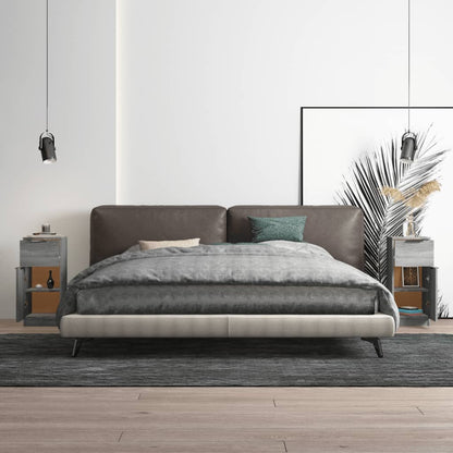 Berkfield Sideboards 2 pcs Grey Sonoma 30x30x70 cm Engineered Wood