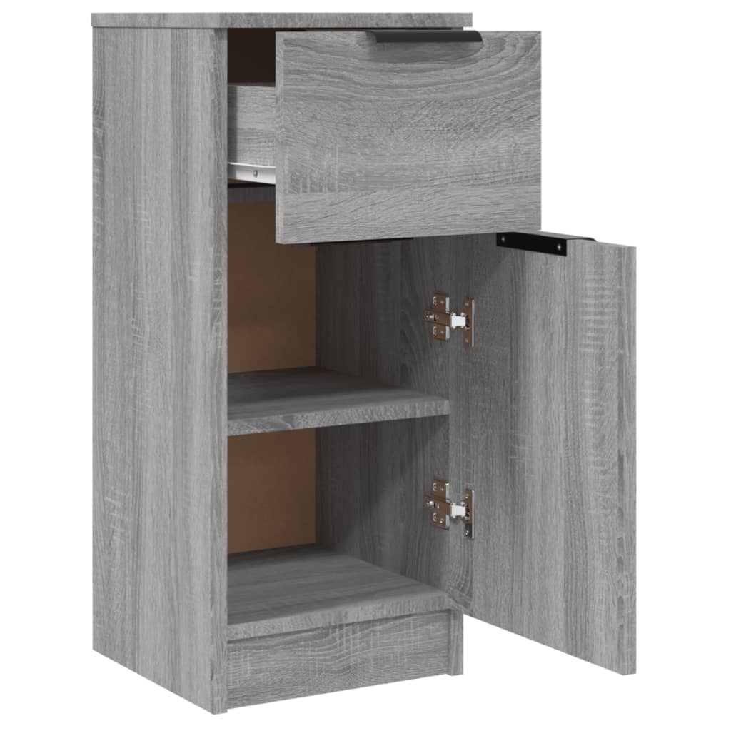 Berkfield Sideboards 2 pcs Grey Sonoma 30x30x70 cm Engineered Wood