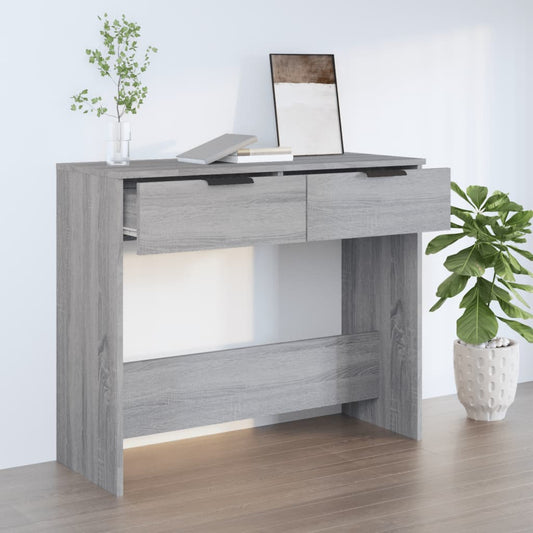 Berkfield Console Table Grey Sonoma 90x36x75 cm Engineered Wood