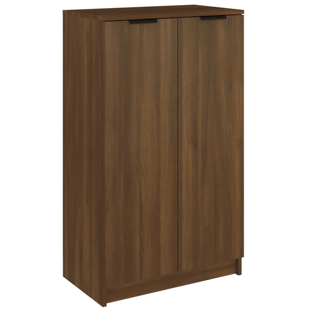 Berkfield Shoe Cabinet Brown Oak 59x35x100 cm Engineered Wood