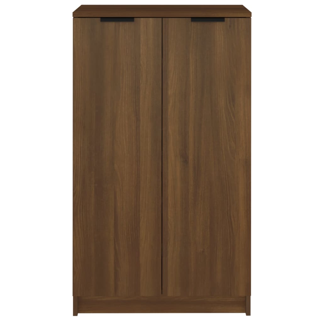 Berkfield Shoe Cabinet Brown Oak 59x35x100 cm Engineered Wood