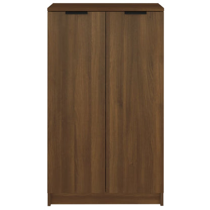 Berkfield Shoe Cabinet Brown Oak 59x35x100 cm Engineered Wood