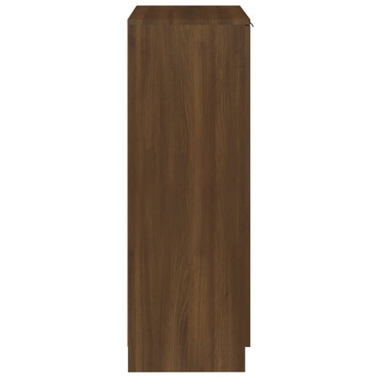 Berkfield Shoe Cabinet Brown Oak 59x35x100 cm Engineered Wood