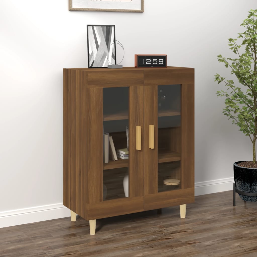 Berkfield Sideboard Brown Oak 69.5x34x90 cm Engineered Wood