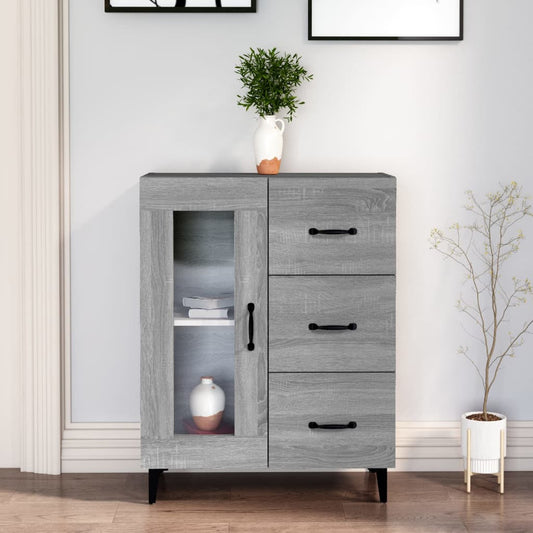 Berkfield Sideboard Grey Sonoma 69.5x34x90 cm Engineered Wood