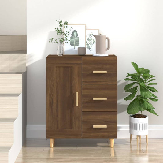 Berkfield Sideboard Brown Oak 69.5x34x90 cm Engineered Wood