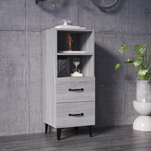 Berkfield Sideboard Grey Sonoma 34.5x34x90 cm Engineered Wood