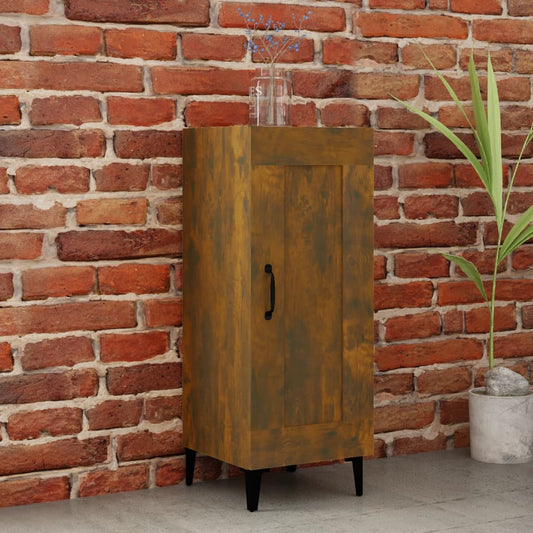Berkfield Sideboard Smoked Oak 34.5x34x90 cm Engineered Wood