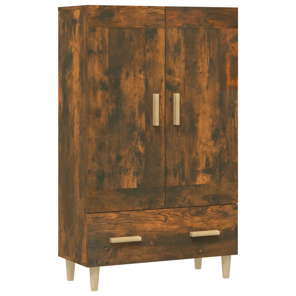 Berkfield Highboard Smoked Oak 70x31x115 cm Engineered Wood