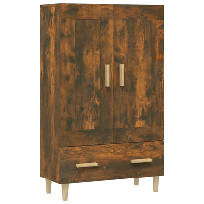 Berkfield Highboard Smoked Oak 70x31x115 cm Engineered Wood