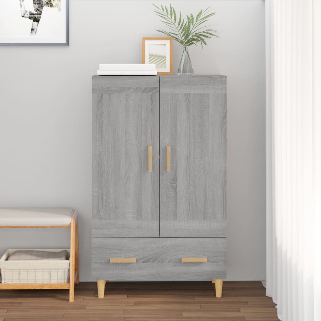 Berkfield Highboard Grey Sonoma 70x31x115 cm Engineered Wood