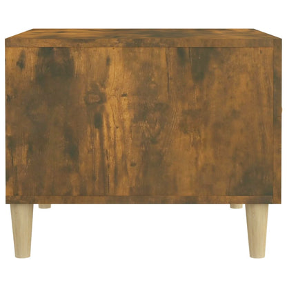 Berkfield Coffee Table Smoked Oak 50x50x40 cm Engineered Wood