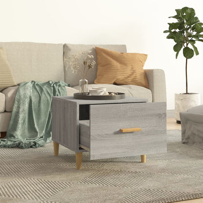 Berkfield Coffee Table Grey Sonoma 50x50x40 cm Engineered Wood