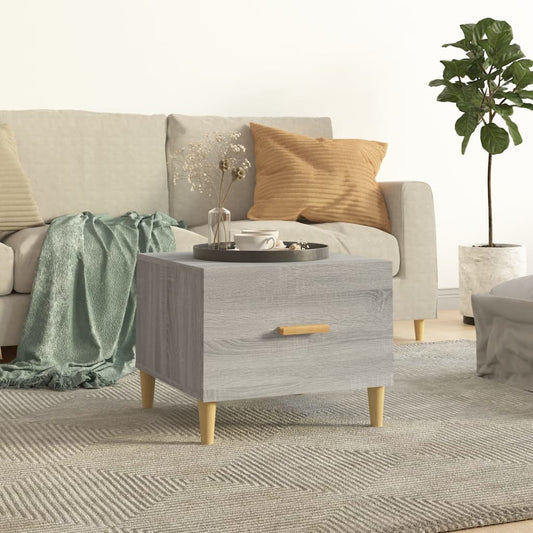 Berkfield Coffee Table Grey Sonoma 50x50x40 cm Engineered Wood