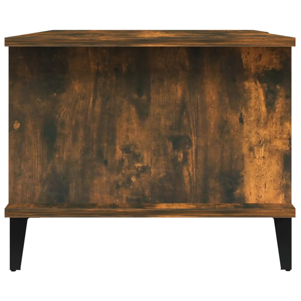 Berkfield Coffee Table Smoked Oak 90x50x40 cm Engineered Wood