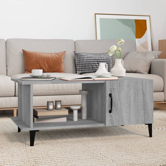 Berkfield Coffee Table Grey Sonoma 90x50x40 cm Engineered Wood