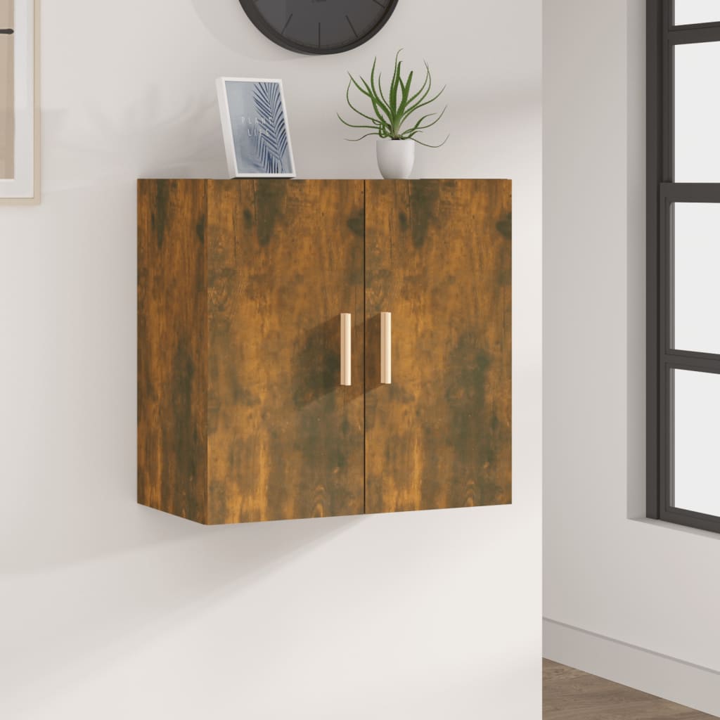 Berkfield Wall Cabinet Smoked Oak 60x30x60 cm Engineered Wood