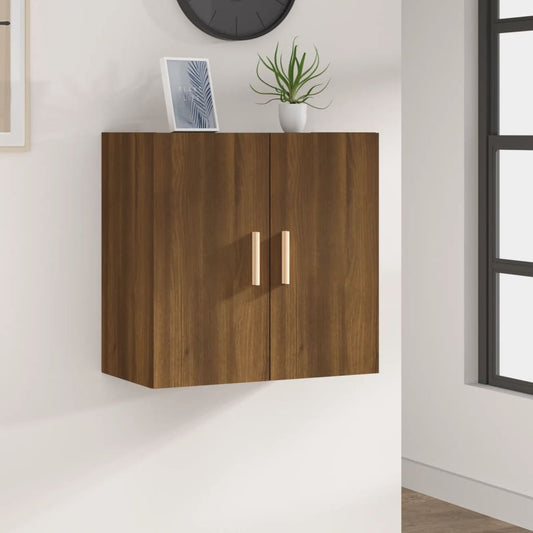 Berkfield Wall Cabinet Brown Oak 60x30x60 cm Engineered Wood