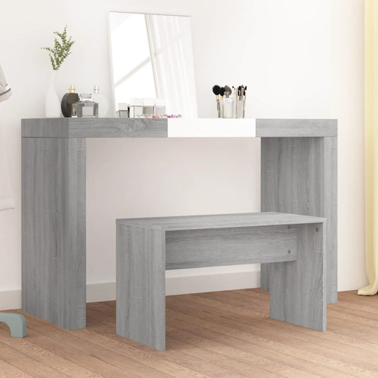 Berkfield Dressing Stool Grey Sonoma 70x35x45 cm Engineered Wood