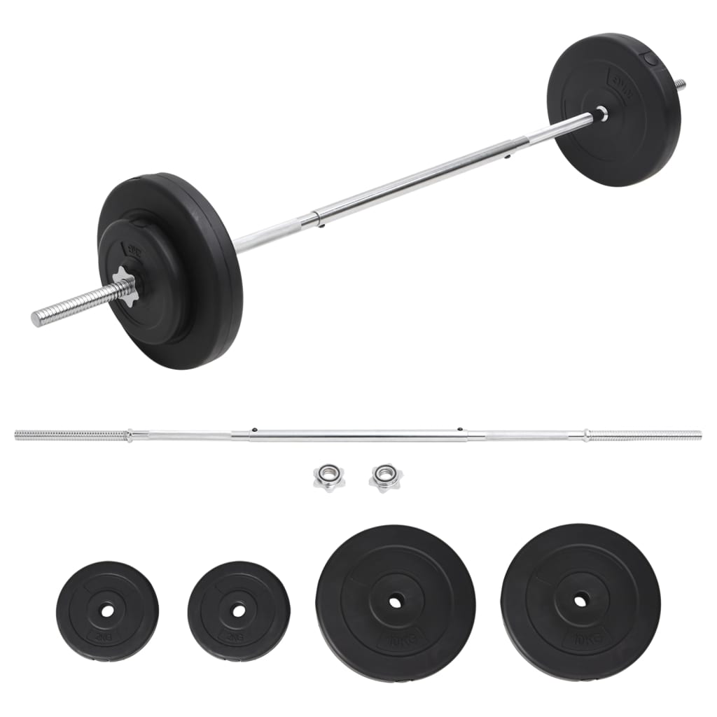 Berkfield Barbell with Plates Set 30 kg