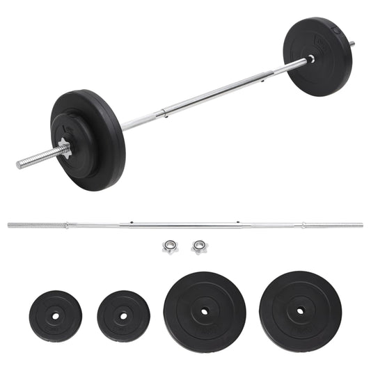Berkfield Barbell with Plates Set 30 kg