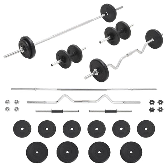 Berkfield Barbell and Dumbbell Set 30 kg