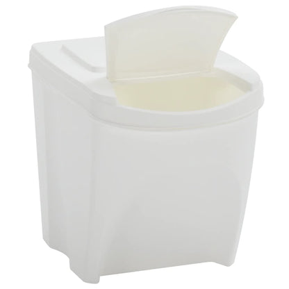 Berkfield Stackable Garbage Bin Boxes 4 pcs White 100 L Polypropylene
