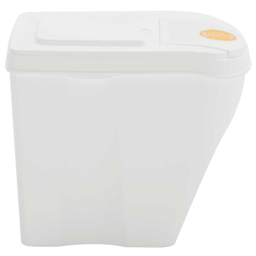 Berkfield Stackable Garbage Bin Boxes 4 pcs White 100 L Polypropylene