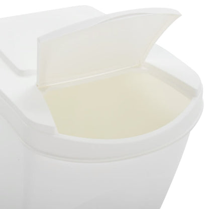 Berkfield Stackable Garbage Bin Boxes 4 pcs White 100 L Polypropylene