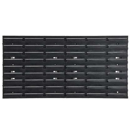 Berkfield 30 Piece Workshop Shelf Set Red and Black 77x39cm Polypropylene
